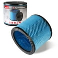 thumbnail image 1 of Shop-Vac Filtro de cartucho de alto rendimiento 90350/90304/90344 Se adapta a la mayoría de aspiradoras en seco/húmedo Shop-Vac de 4 a 16 galones Papel de filtración de nanofibras de alta eficiencia r, 1 of 7