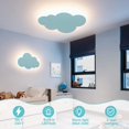 thumbnail image 2 of Aplique de pared con luz de nube, pantalla acrílica moderna con luces LED integradas para habitación infantil, iluminación cálida azul, 2 of 5