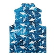 thumbnail image 5 of Pzuqiu Shark Print Kids Outerwear Vest Practical Soft Winter Lightweight Sleeveless Fleece Jacket with Pocket Stretchy Full Zip Fall Outfits Fashion Clothing for Boys Size 5-6, 5 of 7