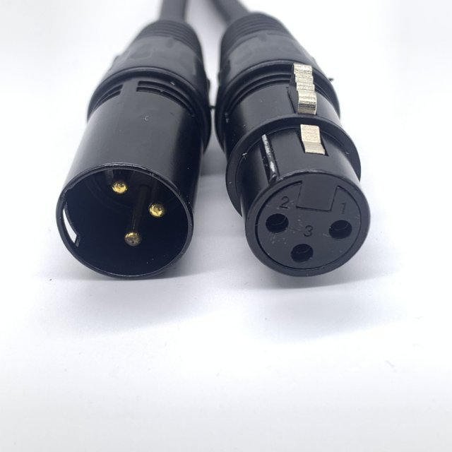 Adaptador de conector de audio XLR macho a hembra