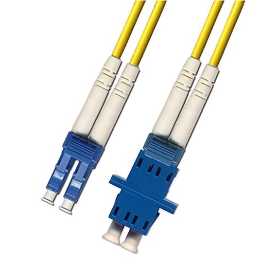 RiteAV LC Male - LC Female 9/125 Duplex Fiber Optic Cable Adapter 1ft Singlemode