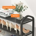 thumbnail image 5 of 3-Tier Compact Shoe Organizer Rack for Entryway and Closet Storage - Space Saving with Easy Assembly, 5 of 6
