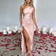 thumbnail image 4 of Vestido Amoldeado Al Cuerpo Vestido ajustado para mujer Sin espalda Sexy Satén Elegante Vestido delgado Clubwear (Beige M) Cgtredaw para Mujer Beige T L, 4 of 6