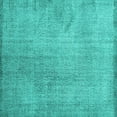 thumbnail image 1 of Ahgly Company Machine Washable Indoor Square Persian Turquoise Blue Traditional Area Rugs, 4' Square, 1 of 4