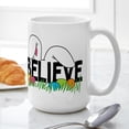 thumbnail image 6 of CafePress - Believe In The Easter Bunny Large Mug - 15 oz Ceramic Large White Novelty Mug, 6 of 6