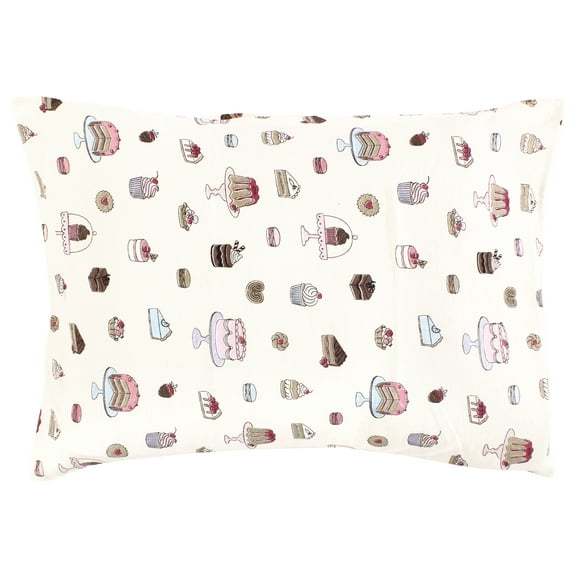 Hudson Baby Infant Girl Cotton Toddler Pillow Case, Sweet Bakery, One Size