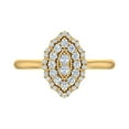 thumbnail image 3 of 1/3 Carat Diamond Marquise-Shaped Ring in 14K Yellow Gold (Ring Size 7) (I1-I2 Clarity) - IGI Certified, 3 of 7