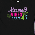 thumbnail image 4 of Inktastic Mermaid Vibes with Tail and Seashell Girls Baby T-Shirt, 4 of 5