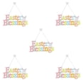 thumbnail image 3 of Advancent 1 Juego de decoraciones para puertas, diseño de letras de primavera de conejo de madera, suministros para fiestas, de Pascua sin rebabas, JM00292 5piezas Advancent CBP220945, 3 of 6
