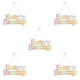 thumbnail image 3 of Decoraciones para puertas Yuarrent conejo de Madera letrero de guía artesanal de Madera JM00292 5Conjunto, 3 of 6
