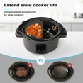 thumbnail image 2 of Silicone Slow Cooker Liner,  Heat  6 Quart Reusable Silicone Slow Cooker Liner Leak Proof  For Home Kitchen, 2 of 7