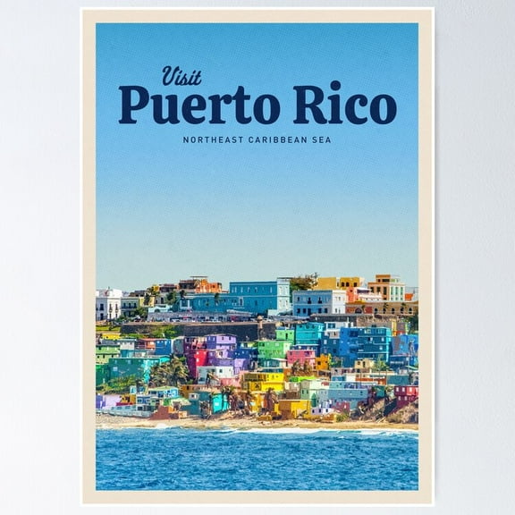 Poster Visit Puerto Rico Wall Art, Unframed Prints For Home Or Office, Perfect Gift For Everyone, 8x12