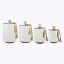 Youngs Ceramic Heat Resistant Food Storage Canister, Set of 4