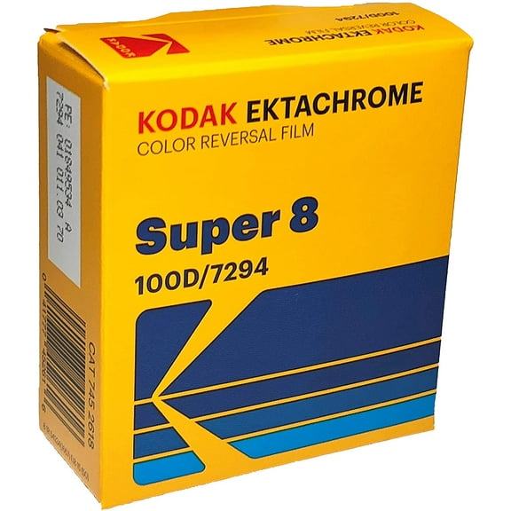 Kodak Ektachrome 100D Color Transparency Film #7294 (Super 8, 50' Roll)