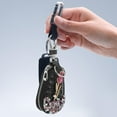thumbnail image 4 of Hytrove Estuche Para Mando A Distancia De Con De Rosa Y Rhinestones En Elegante Negro PU, 4 of 7