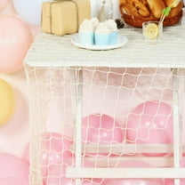 Efavormart 5Ft x 5Ft Natural Cotton Decorative Fish Net, Rustic Beach Decor - Wedding, Photographing and Nautical Theme Fish Net for Dorm Home Decoration