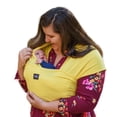 thumbnail image 1 of Portabebés Suave, elástico, de algodón, portabebés, funda de lactancia para uso con recién nacidos y niños pequeños: distribuye uniformemente el peso para un transporte más cómodo (amarillo), 1 of 5
