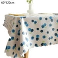 thumbnail image 2 of HYDTMS Nappe Rectangulaire Imperméable en PVC, Résistante à l'Huile et aux Déversements, Nappe Lavable d'Un Coup pour Table à Manger, Buffets, Fêtes et Camping, 2 of 5