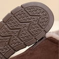 thumbnail image 5 of Brown Womens Fleece Lined Warm Boots Comfortable Low Heeled Snow Boots For Fall And Winter Style Versatile Outdoor Leisure Footwear Size 37, 5 of 9