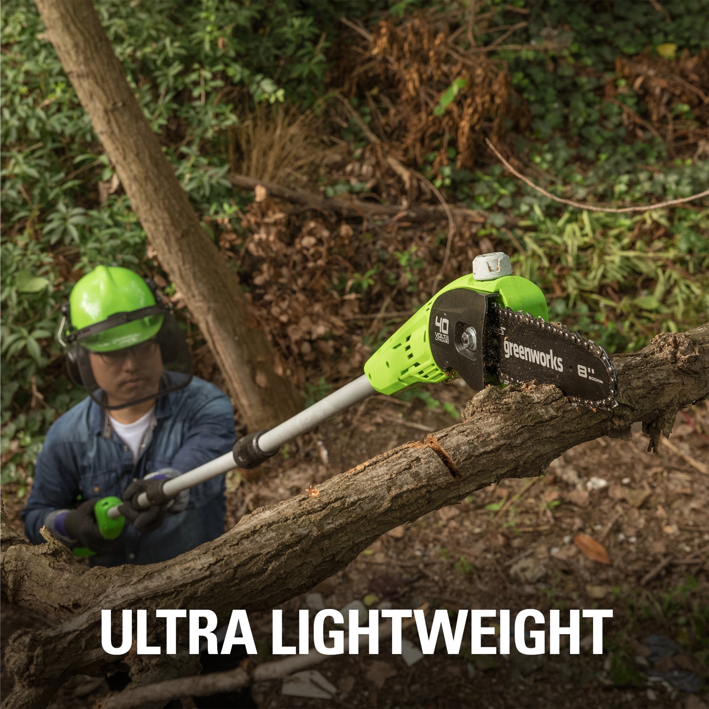 Greenworks 40V 8" Cordless Pole Saw with 2.0 Ah Battery and Charger Gen II 1403702