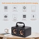 thumbnail image 2 of Altavoz Portátil de Madera con Bluetooth 5.0 Estéreo de Doble Canal con Radio FM, Sonido de Alta Fidelidad, Tarjeta TF, Soporte AUX C, 2 of 5