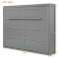 thumbnail image 4 of Wall Murphy Bed, Convertible Fold Bed, Hidden Full Size Bed, Gray, 4 of 7