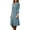 Blue, variant on Sngxgn Women's Fall Long Sleeve Dress Turtleneck Slim Fit Ribbed Knit Slit Midi Dress(Grey,M)