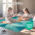 thumbnail image 4 of ODIKA 5'x7' Machine Washable Non-Slip Area Rug, Lagoon Swirl Terracotta Abstract High Traffic Rug, Teal, 127124, 4 of 7