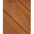 thumbnail image 6 of Silhouette Natural Teak Wood Wall Mount Folding Shower Seat Bench with Silver Frame, 6 of 7