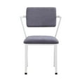 thumbnail image 2 of Bowery Hill Contemporary Metal Chair in Gray and White, 2 of 4