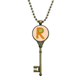 thumbnail image 1 of R alfabeto naranja Llavero Collar Colgante Bandeja Cadena Embellecida Unbranded M, 1 of 3
