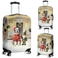 thumbnail image 2 of Happy New Year 2026 Old English Sheepdog Santa Gnome Holiday Party Snow Travel Luggage Cover Dog Lover Suitcase Dust Protective Decor - 13019, 2 of 5