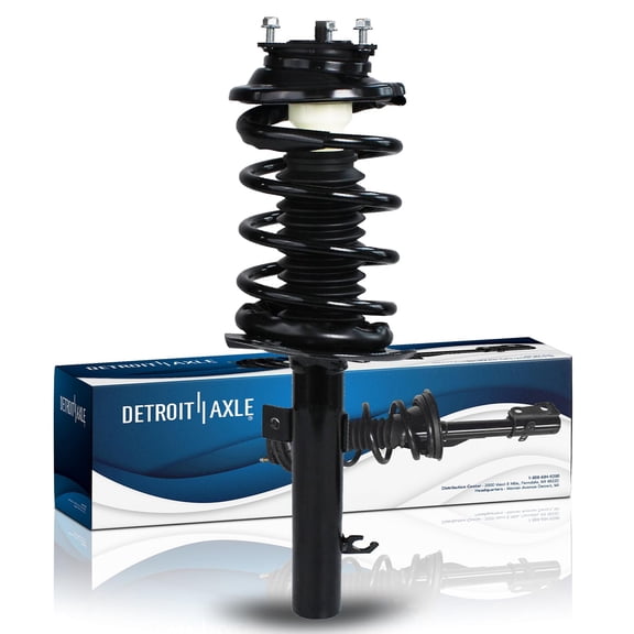 Detroit Axle - Front Left Strut for 2006-2007 Ford Focus, Driver Side Strut w/Coil Spring Assembly Replacement