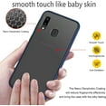 thumbnail image 3 of Case for Samsung Galaxy A20 A30 M10S Thin Shockproof Phone Case PC Back TPU Bumper [Protect from Fingerprint/Shock/Scratch/Slip] Translucent Matte Phone Cover for Samsung A20 A30 M10S-Blue, 3 of 13