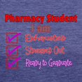 thumbnail image 3 of CafePress - Pharmacy Student Stressed Exhausted Graduat Women - Womens Tri-blend T-Shirt, 3 of 4