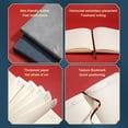 thumbnail image 3 of Cuaderno A Rayas, Diario A5, Cuero De Tapa Dura De 8,46"x 5,7", Suministros De Oficina para Regalos Empresariales para Hombres Y Mujeres,Gris,A5, 3 of 5