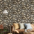 thumbnail image 5 of Gray Stone Embossed Wallpaper, Tile Wallcovering Roll: 41.7”W x 614”H- 177.80 sq ft, 5 of 6