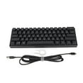 thumbnail image 2 of Teclado mecánico,Teclado mecánico 61 teclas Teclados de computadora Teclado con cable Acabado de lujo, 2 of 8