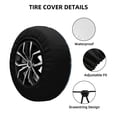 thumbnail image 2 of Gukieu Cargo Ship At Sea Print Car Tire Cover, Adjustable Waterproof and Dustproof Tire Protection Cover, Suitable for SUV, Truck, Van-14 inch, 2 of 6