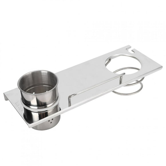 Anti-Corrosion Hair Dryer Organizer Hair Dryer Rack, Hair Dryer Holder, Silver Bathroom For Home Dorm Room Camping Car