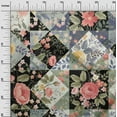 thumbnail image 3 of oneOone Cotton Silk Black Fabric Florals Craft Projects Decor Fabric Printed By The Yard 42 Inch Wide, 3 of 6