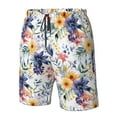 thumbnail image 5 of Naloa Lilies Flowers Men's Beach Shorts, Surfing shorts, Swim trunks, Quick Dry Swim Trunks for Surfing Beach Fun - Large, 5 of 9