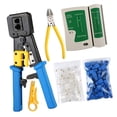 thumbnail image 4 of Multipurpose Ratchets Crimper Crimping Tool Set With Interchangeable Dies For Heat Shrink Butt Splices And Cable Lugs, 4 of 8