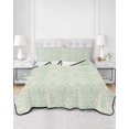 thumbnail image 3 of Boho Teal Pattern Full Size Down Alternative Comforter, Lightweight Comforter Quilt Bedding Set with Pillow Shams Modern Geometric Southwestern Vintage All Seasons Bed Comforter Duvet Insert 78"x90", 3 of 7