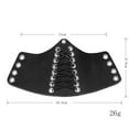 thumbnail image 5 of New Men Black PU Leather Wrap Belt Bracelet Wristband Arm Punk, 5 of 6