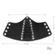 thumbnail image 5 of Brazalete Punk Prettyia Hugo Negro Pulsera de Brazo Ancho, 5 of 6