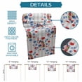 thumbnail image 6 of 4th of July Table Runner 72 Inches, Independence Day Floral Grey Striped Bed Runner Dresser Scarves Tabletop for Indoor Outdoor Parties/Ceremony/Banquet, 14" x 72", 6 of 9