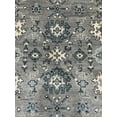 thumbnail image 5 of EORC Silver Hand Knotted Wool Traditional Oushak Rug, 6' x 9', 5 of 6