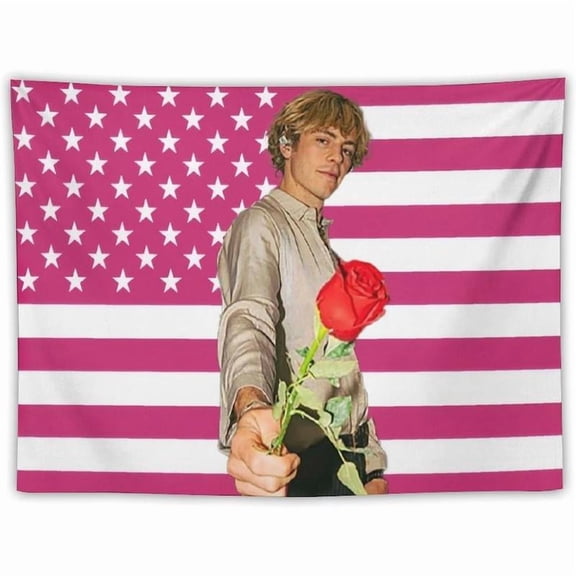 Ross Star Lynch Tapestry Wall Hanging Flag Art Aesthetic Poster Dorm Tapestries For Bedroom Party Home Living Room Decor