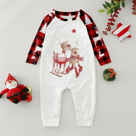 

Christmas Gifts Family Christmas Pajamas Sets Baby Children Adult Homewear Christmas Pajamas Sets Polyester Spandex White 70